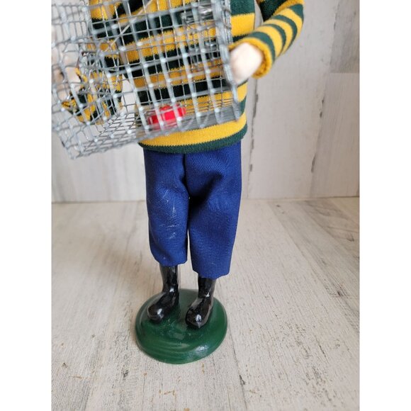 Byers Choice crabber fisherman bait trap vintage Xmas home decor - Picture 3 of 7